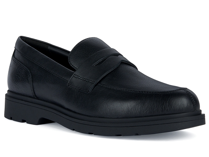 mocassins - Elégant - homme - Cuir - Noir - Geox