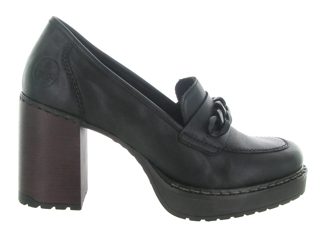 mocassins - Elégant - femme - Cuir - Noir - Rieker4986701_2