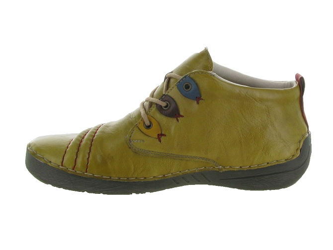 chaussures a lacets - Lacets détente - femme - Synthétique - Jaune - Rieker4987101_4