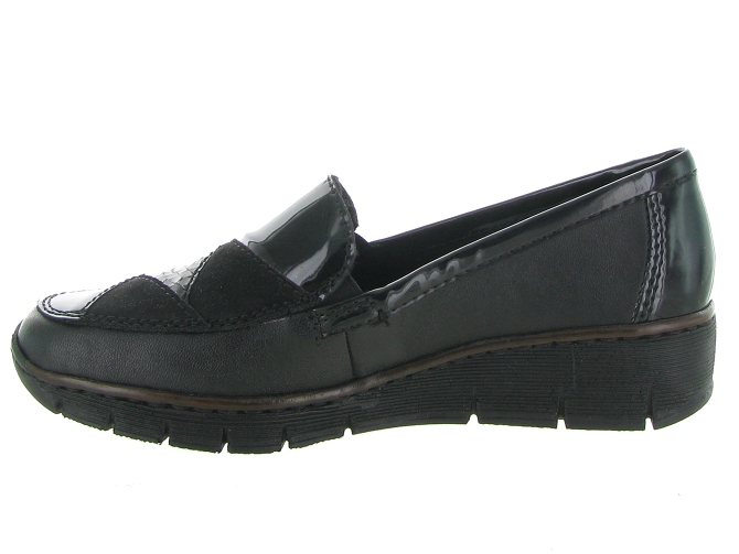 mocassins - Elégant - femme - Cuir - Noir - Rieker4987301_4