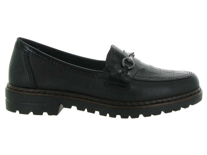 mocassins - Elégant - femme - Cuir - Noir - Rieker4987401_2