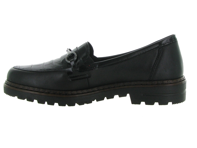 mocassins - Elégant - femme - Cuir - Noir - Rieker4987401_4