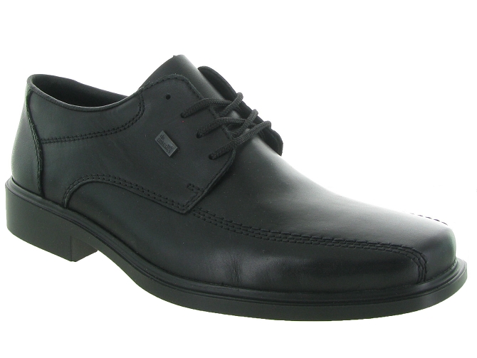 chaussures a lacets - Cérémonie - homme - Cuir - Noir - Rieker