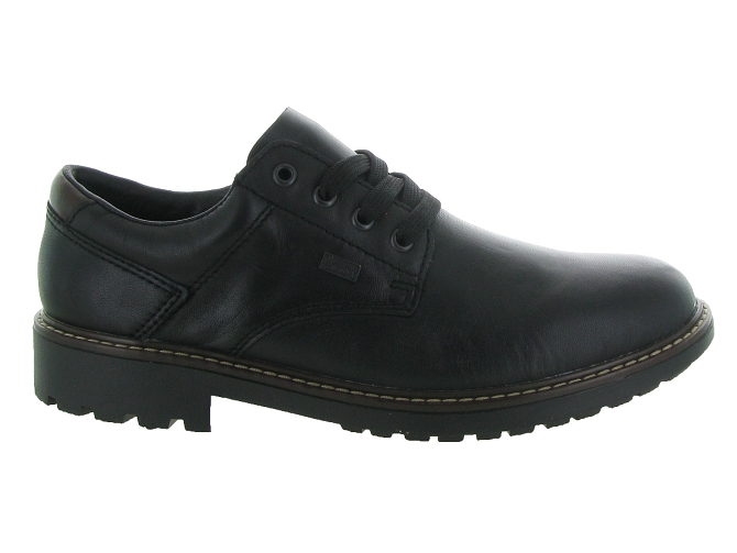 chaussures a lacets - Confort et décontracté - homme - Cuir - Noir - Rieker4988301_2