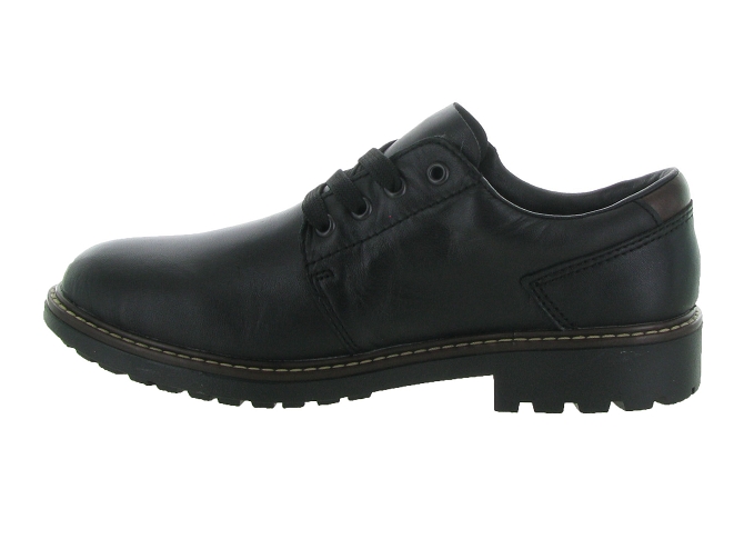 chaussures a lacets - Confort et décontracté - homme - Cuir - Noir - Rieker4988301_4