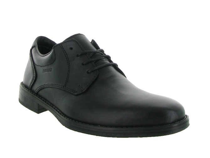 chaussures a lacets - Cérémonie - homme - Cuir - Noir - Rieker