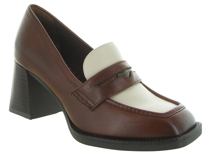 mocassins - Elégant - femme - Cuir - Marron - Tamaris