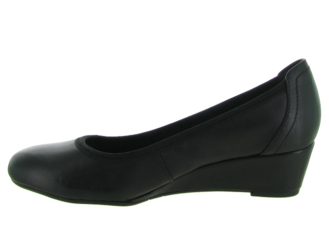 ballerines - Ballerine compensée - femme - Cuir - Noir - Tamaris4989601_4