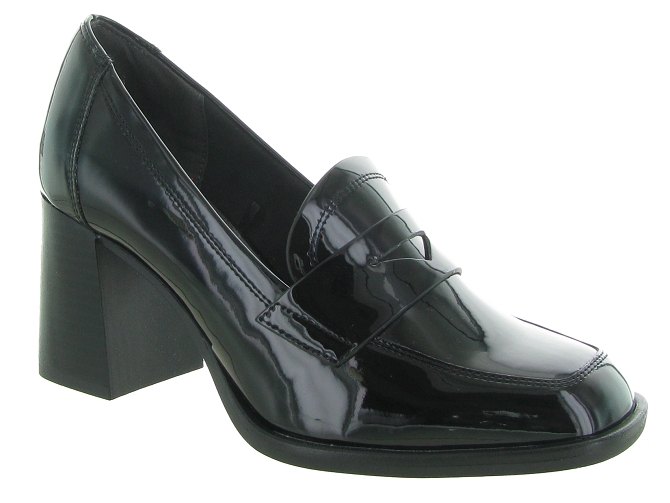 mocassins - Elégant - femme - Cuir - Noir - Tamaris