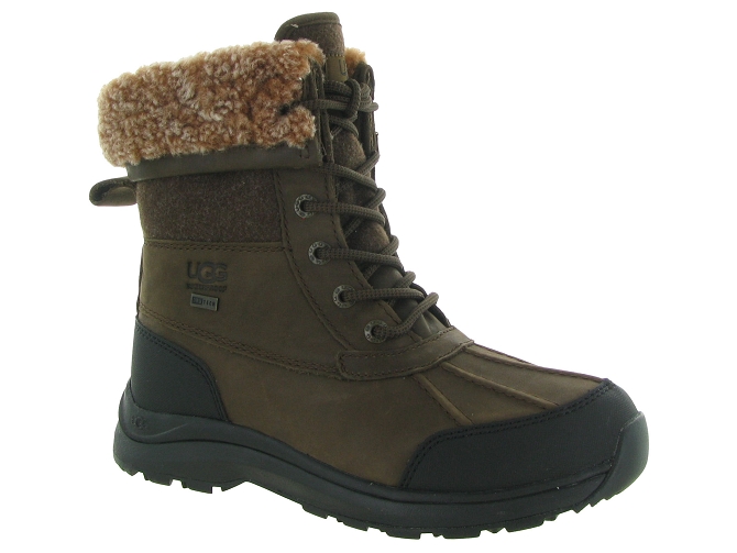 apres ski bottes fourrees - Botte de neige - femme - Cuir - Marron - Ugg australia