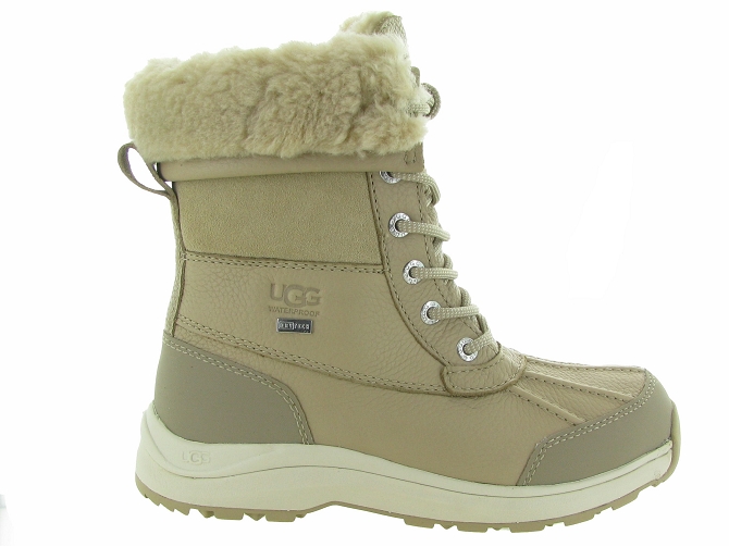 apres ski bottes fourrees - Botte de neige - femme - Cuir - Beige - Ugg australia4992202_2