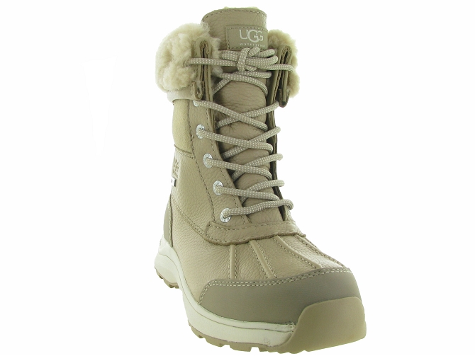 apres ski bottes fourrees - Botte de neige - femme - Cuir - Beige - Ugg australia4992202_3