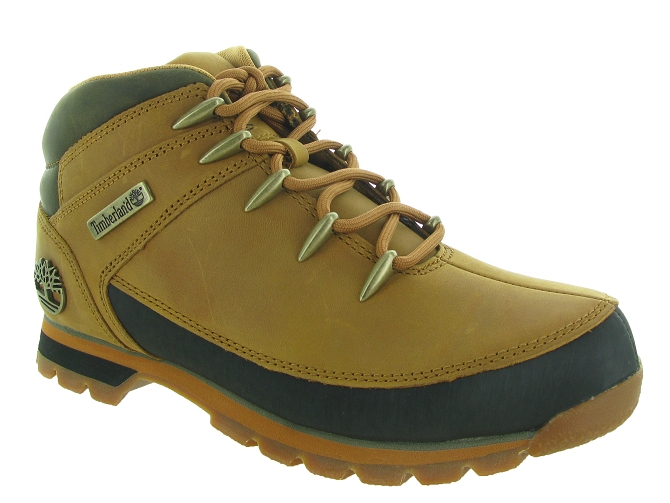 chaussures a lacets - Confort et décontracté - homme - Cuir - Jaune - Timberland