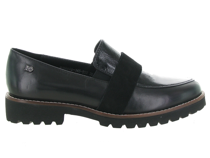 mocassins - Elégant - femme - Cuir - Noir - Regarde le ciel...4994301_2