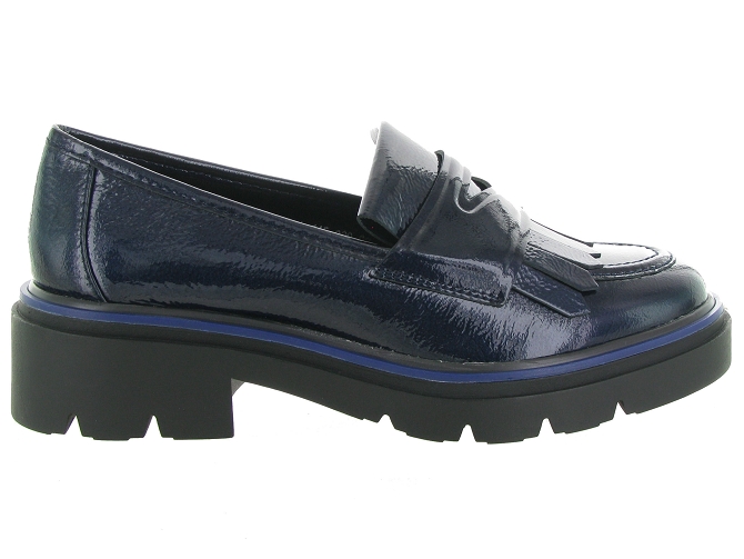 mocassins - Elégant - femme - Cuir - Bleu - Regarde le ciel...4994401_2