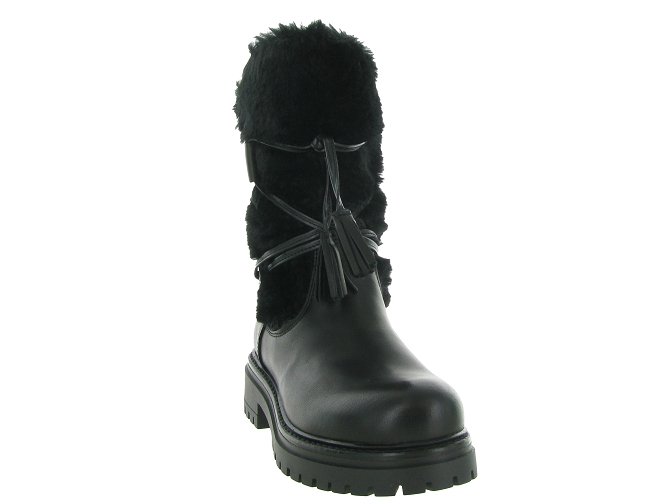 apres ski bottes fourrees - Botte de neige - femme - Cuir - Noir - Armando4996201_3