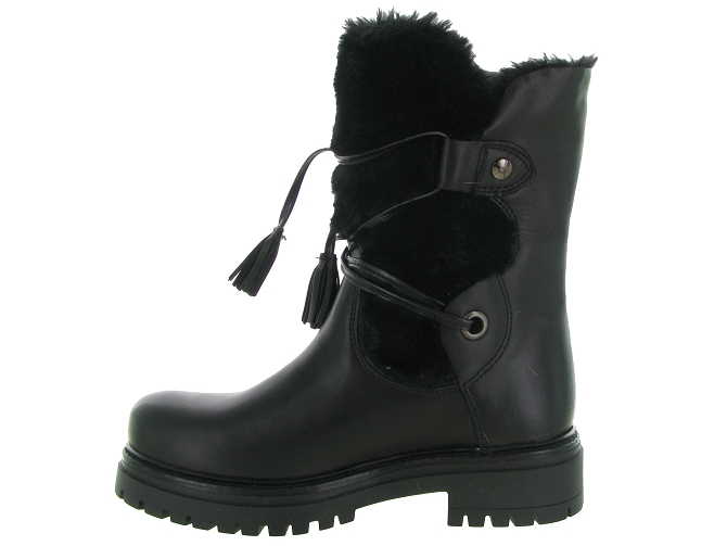 apres ski bottes fourrees - Botte de neige - femme - Cuir - Noir - Armando4996201_4