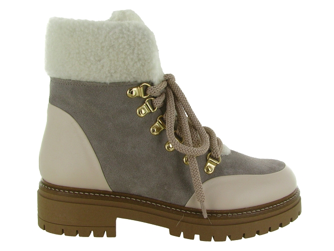 apres ski bottes fourrees - Chaussure neige - femme - Nubuck - Beige - Armando4997002_2