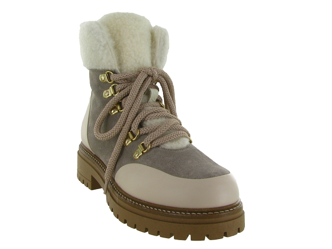 apres ski bottes fourrees - Chaussure neige - femme - Nubuck - Beige - Armando4997002_3