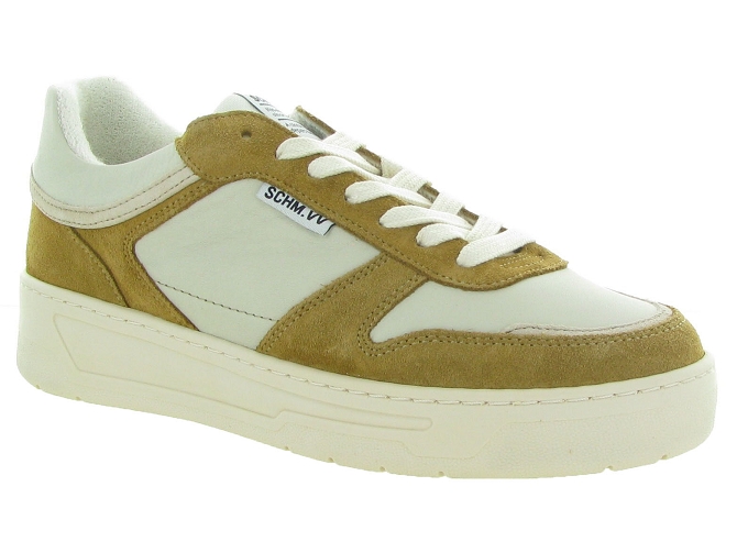 baskets et sneakers - Tendance - homme - Cuir - Beige - Schmoove