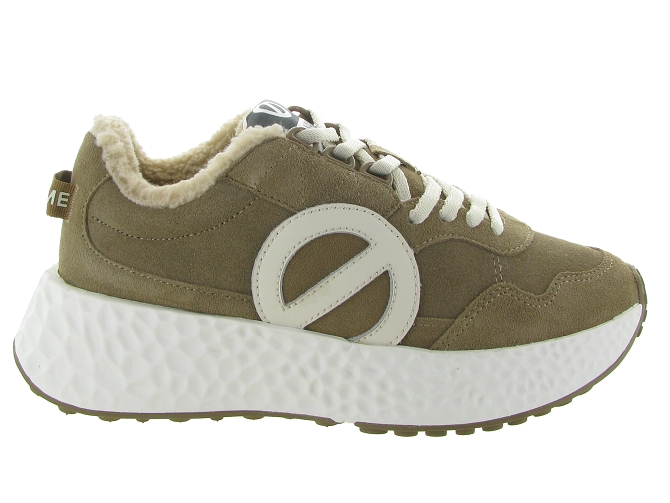 baskets et sneakers - Tendance - femme - Cuir - Taupe - No name4998201_2