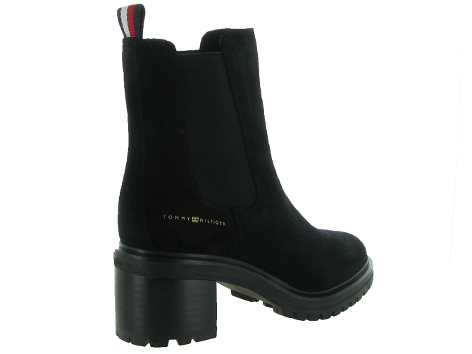 bottines et boots - Chelsea - femme - Nubuck - Noir - Tommy hilfiger4998701_5