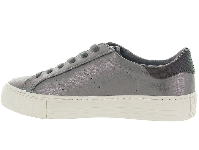 baskets et sneakers - Tendance - femme - Cuir - Gris - No name5019002_4