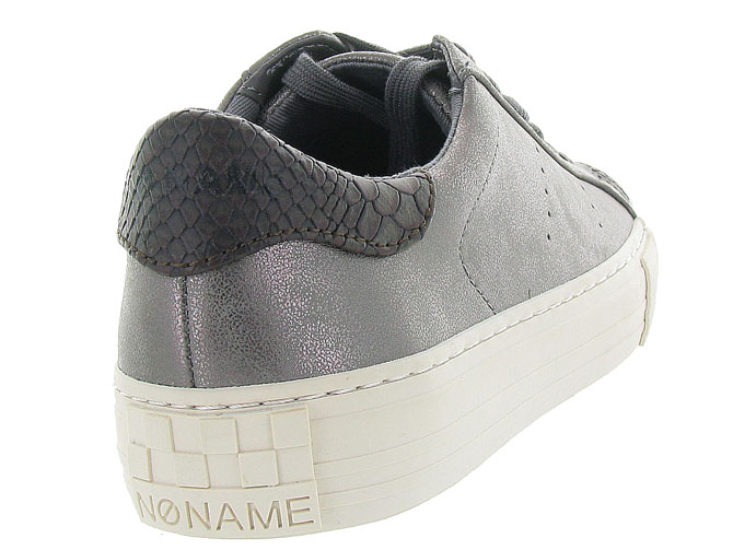 baskets et sneakers - Tendance - femme - Cuir - Gris - No name5019002_5