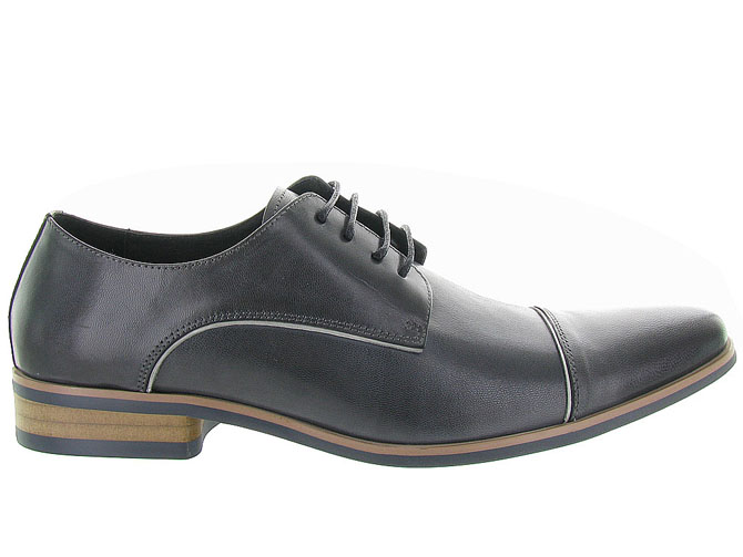 chaussures a lacets - Cérémonie - homme - Cuir - Gris - Kdopa5025102_2