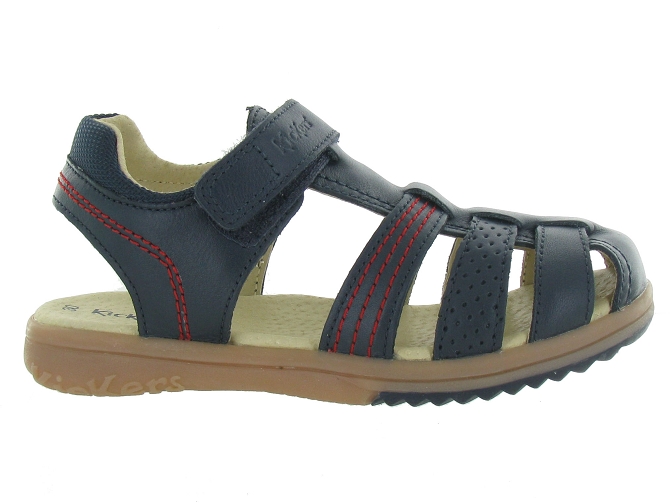 sandales et nu pieds -  - junior garcon - Cuir - Bleu - Kickers5057405_2