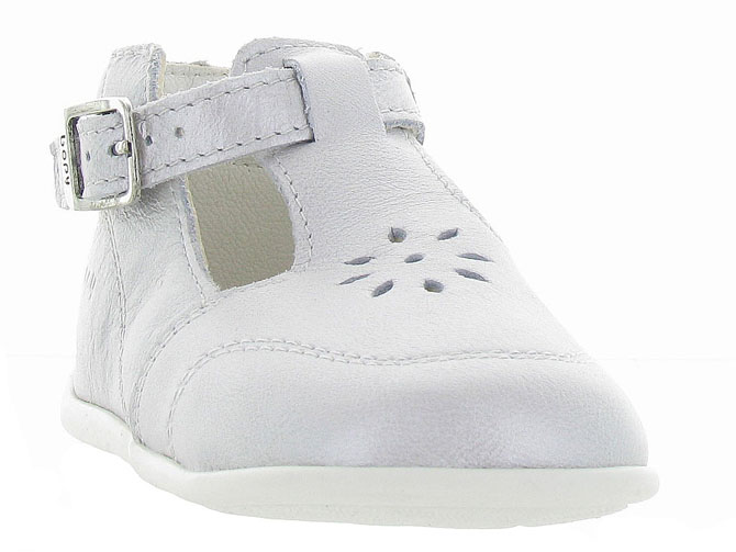 Achat chaussures Bopy Bébé Chaussure, vente Bopy RETAIL Blanc Or - Basket  BEBE fille avec velcro