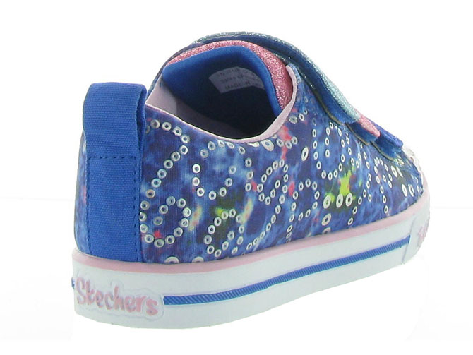 chaussures a scratch -  - junior fille - Toile Jean - Bleu - Skechers footwear5159701_5