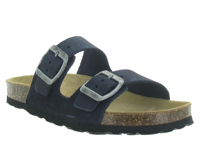 sandales et nu pieds -  - junior garcon - Nubuck - Bleu - Reqins