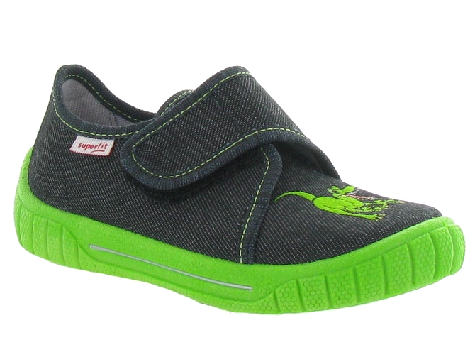 chaussons et pantoufles -  - junior garcon - Toile Jean - Gris - Superfit