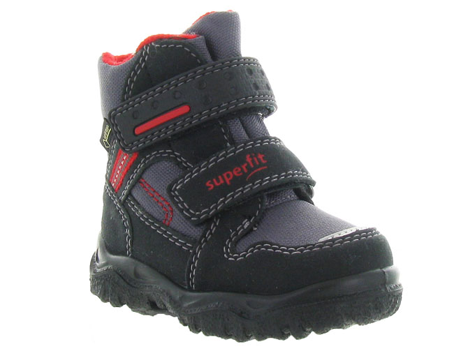 apres ski bottes fourrees -  - bebe garcon - Nubuck - Noir - Superfit