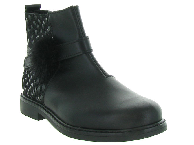 bottines et boots -  - junior fille - Cuir - Noir - Bopy5244901_3