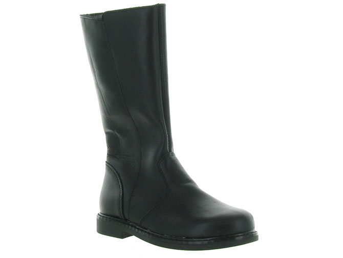 bottines et boots -  - junior fille - Cuir - Noir - Bopy