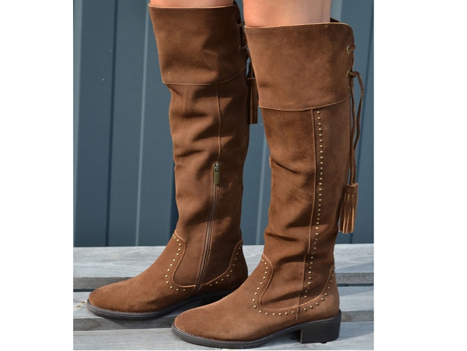 bottes - Casual - femme - Nubuck - Marron - Carmela5253601_4