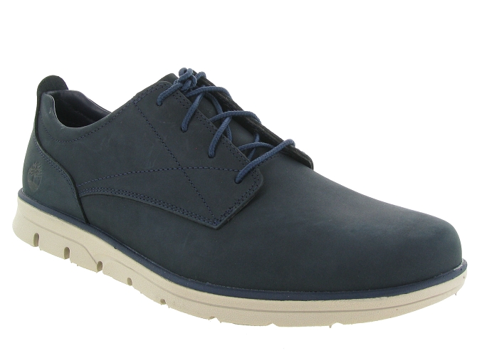 chaussures a lacets - Confort et décontracté - homme - Cuir - Bleu - Timberland