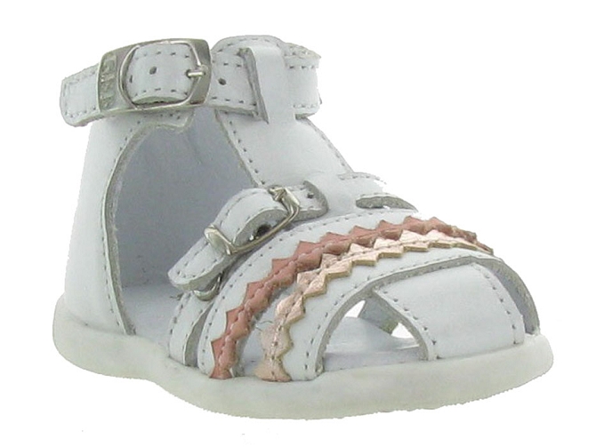 pre marche du 16 au 23 -  - bebe fille - Cuir - Blanc - Gbb5276901_3