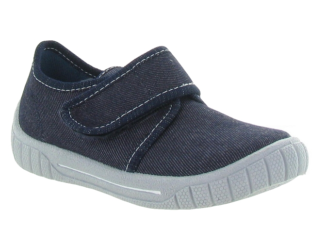 chaussons et pantoufles -  - junior garcon - Toile Jean - Bleu - Superfit