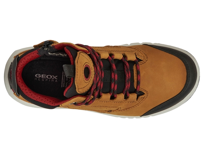 chaussures a lacets -  - junior garcon - Nubuck - Jaune - Geox5307802_3