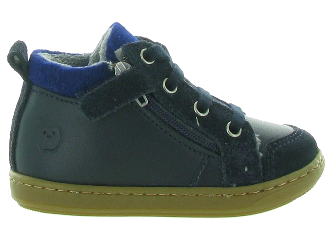 chaussures bebe du 18 au 27 - Semelle souple - bebe garcon - Cuir - Bleu - Shoo pom5310901_2