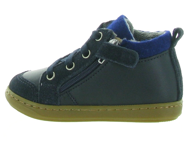 chaussures bebe du 18 au 27 - Semelle souple - bebe garcon - Cuir - Bleu - Shoo pom5310901_4