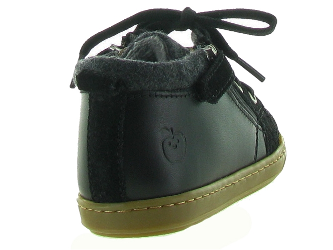 chaussures bebe du 18 au 27 - Semelle souple - bebe garcon - Cuir - Noir - Shoo pom5310903_5