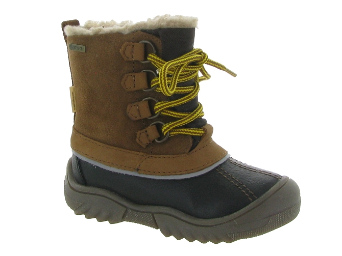 apres ski bottes fourrees -  - junior garcon - Caoutchouc - Marron - Primigi