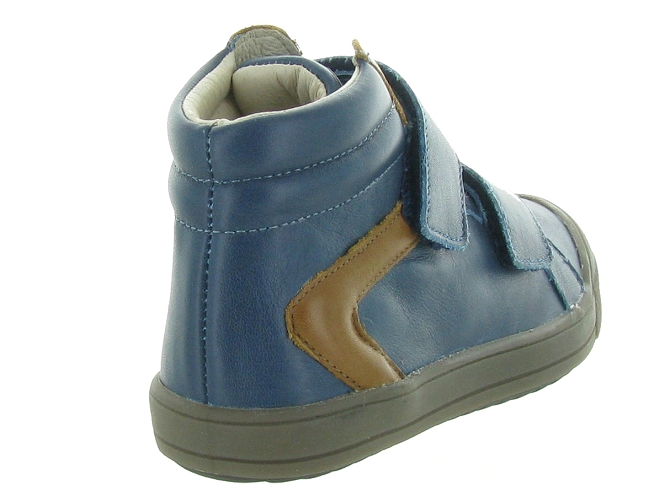 chaussures a scratch -  - junior garcon - Cuir - Bleu - Gbb5324801_4