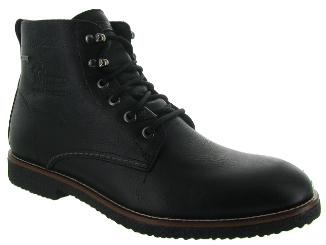 bottines et boots - Casual  - homme - Cuir - Noir - Panama jack