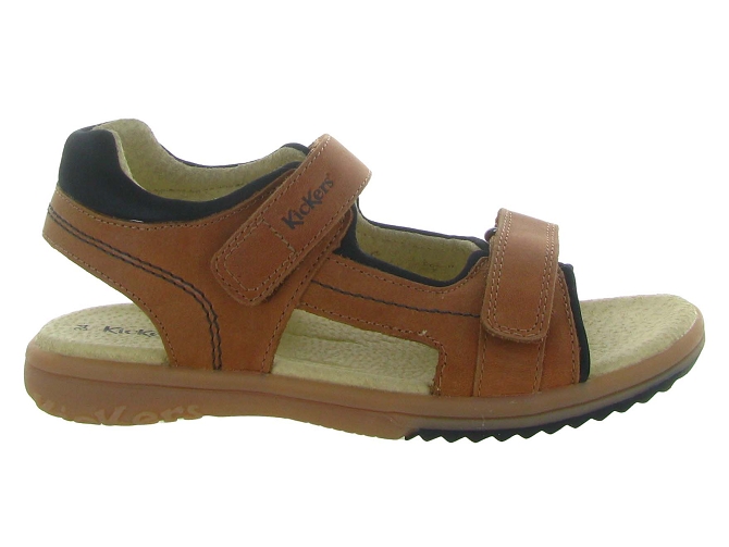 sandales et nu pieds -  - junior garcon - Cuir - Marron - Kickers5357401_2