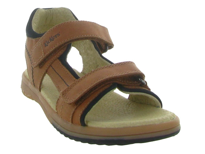 sandales et nu pieds -  - junior garcon - Cuir - Marron - Kickers5357401_3